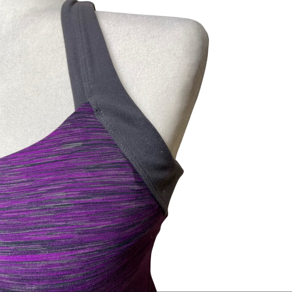 Lucy Athletic Purple Space Dye Strappy Athleisure size S - Picture 2 of 7